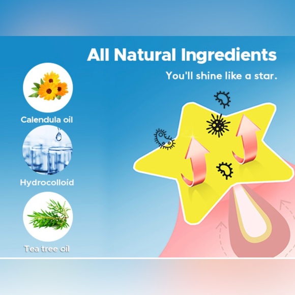 Hydrocolloid Patches Face Zit Acne Dots, Tea Tree Oil + Centella Oil, 108 Count - Picture 3 of 13